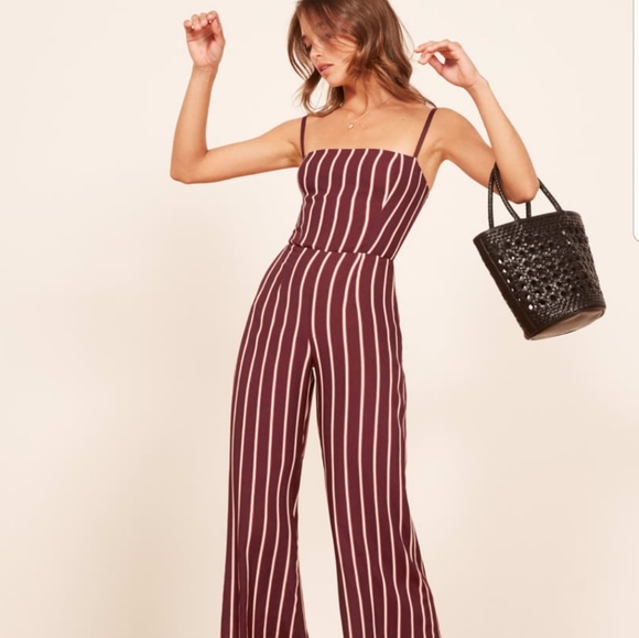 Reformation Pants - Reformation Guatemala Jumpsuit in Kismet size 12